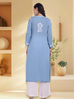 Load image into Gallery viewer, Seva Chikan Hand Embroidered Modal Cotton Lucknowi Chikankari Kurta