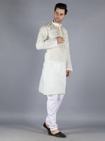 Load image into Gallery viewer, Seva Chikan Hand Embroidered  Lucknowi Chikan Mens Kurta
