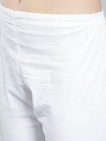 Load image into Gallery viewer, Seva Chikan Hand Embroidered White Cotton Lucknawi Chikankari Palazzo-SCL11026