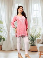 Load image into Gallery viewer, Seva Chikan Hand Embroidered Rayon Lucknowi Chikankari Top