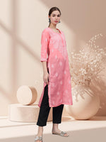Load image into Gallery viewer, Seva Chikan Hand Embroidered Cotton Lucknowi Chikankari Kurta