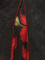 Load image into Gallery viewer, Seva Chikan Hand Embroidered Black Cotton Lucknowi Chikan Kurti-SCL0603