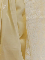 Load image into Gallery viewer, Seva Chikan Hand Emboidered Fawn Cotton Lucknowi Saree-SCL2313