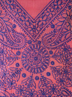 Load image into Gallery viewer, Seva Chikan Hand Embroidered Dark Pink Cotton Lucknowi Chikan Unstitched Suit Piece-SCL1491