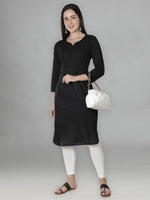 Load image into Gallery viewer, Seva Chikan Hand Embroidered Cotton Lucknowi Chikan Kurti