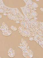 Load image into Gallery viewer, Seva Chikan Hand Embroidered Beige Georgette Lucknowi Chikankari Unstitched Suit Piece-SCL13138