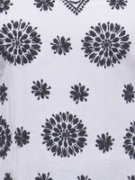 Load image into Gallery viewer, Seva Chikan Hand Embroidered White Cotton Lucknowi Chikankari Short Top SCL0139