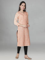 Load image into Gallery viewer, Seva Chikan Hand Embroidered Cotton Lucknowi Chikan Kurta