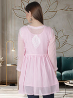 Load image into Gallery viewer, Seva Chikan Hand Embroidered Georgette Lucknowi Chikan Top