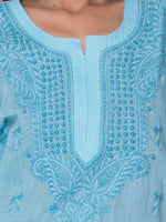 Load image into Gallery viewer, Seva Chikan Hand Embroidered Cotton Lucknowi Chikankari Kurta