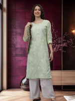 Load image into Gallery viewer, Seva Chikan Hand Embroidered Cotton Lucknowi Chikankari Kurta