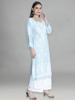 Load image into Gallery viewer, Seva Chikan Hand Embroidered Modal Cotton Lucknowi Chikankari Kurta
