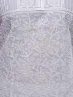 Load image into Gallery viewer, Seva Chikan Hand Embroidered White Cotton Lucknowi Chikan Kurti-SCL0217