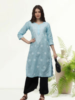 Load image into Gallery viewer, Seva Chikan Hand Embroidered Cotton Lucknowi Chikankari Kurta