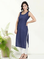 Load image into Gallery viewer, Seva Chikan Long Slips Combo Of Black (Pack of 2)