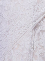 Load image into Gallery viewer, Seva Chikan Hand Embroidered White Georgette Lucknowi Saree1-SCL0410