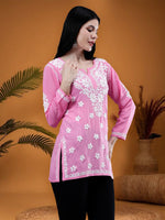 Load image into Gallery viewer, Seva Chikan Hand Embroidered Rayon Lucknowi Chikankari Top