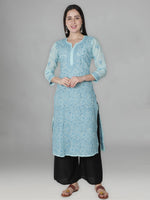 Load image into Gallery viewer, Seva Chikan Hand Embroidered Cotton Lucknowi Chikan Kurta