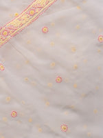 Load image into Gallery viewer, Seva Chikan Hand Embroidered White Georgette Lucknowi Saree-SCL0586