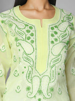 Load image into Gallery viewer, Seva Chikan Hand Embroidered Cotton Lucknowi Chikankari Kurta