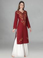 Load image into Gallery viewer, Seva Chikan Hand Embroidered Cotton Lucknowi Chikankari Kurta