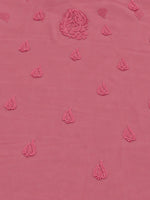 Load image into Gallery viewer, Seva Chikan Hand Embroidered Carrot Pink Georgette Lucknowi Chikankari Unstitched Suit Piece-SEV15033