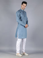 Load image into Gallery viewer, Seva Chikan Hand Embroidered Lucknowi Chikan Mens Kurta