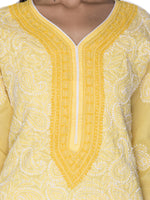 Load image into Gallery viewer, Seva Chikan Hand Embroidered Cotton Lucknowi Chikankari Kurta