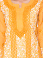 Load image into Gallery viewer, Seva Chikan Hand Embroidered Cotton Lucknowi Chikankari Kurta