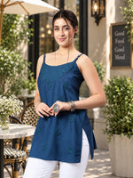 Load image into Gallery viewer, Seva Chikan Hand Embroidered Rayon Lucknowi Chikan Top