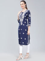 Load image into Gallery viewer, Seva Chikan Hand Embroidered Rayon Lucknowi Chikankari Kurta
