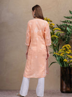 Load image into Gallery viewer, Seva Chikan Hand Embroidered Cotton Lucknowi Chikankari Kurta