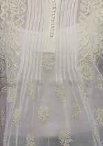 Load image into Gallery viewer, Seva Chikan Hand Embroidered Lemon Cotton Lucknowi Chikankari Short Top- SCL0157