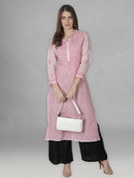 Load image into Gallery viewer, Seva Chikan Hand Embroidered Cotton Lucknowi Chikan Kurta