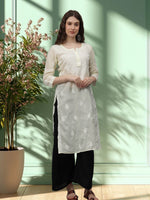 Load image into Gallery viewer, Seva Chikan Hand Embroidered Cotton Lucknowi Chikankari Kurta