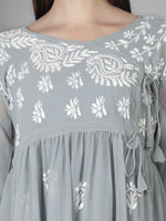 Load image into Gallery viewer, Seva Chikan Hand Embroidered Georgette Lucknowi Chikan Top