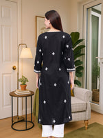 Load image into Gallery viewer, Seva Chikan Hand Embroidered Cotton Lucknowi Chikankari Kurta