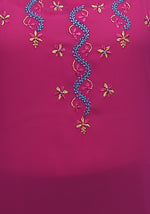 Load image into Gallery viewer, Seva Chikan Hand Embroidered Pink Georgette Lucknowi Chikankari Short Top-SCL0148