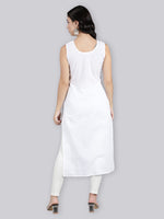 Load image into Gallery viewer, Seva Chikan Cotton Long Slips Combo of White (Pack of 2)