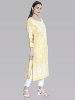 Load image into Gallery viewer, Seva Chikan Hand Embroidered Modal Cotton Lucknowi Chikankari Kurta