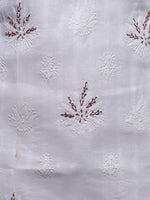 Load image into Gallery viewer, Seva Chikan Hand Embroidered White Cotton Lucknowi Chikan Kurti-SCL0225