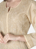 Load image into Gallery viewer, Seva Chikan Hand Embroidered Cotton Lucknowi Chikan Kurta