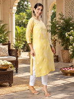 Load image into Gallery viewer, Seva Chikan Hand Embroidered Lucknowi Chikankari Kurta Set