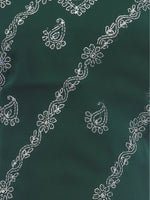 Load image into Gallery viewer, Seva Chikan Hand Embroidered Dark Green Georgette Lucknowi Chikankari Short Top SCL0162