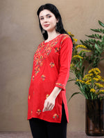 Load image into Gallery viewer, Seva Chikan Hand Embroidered Cotton Lucknowi Chikankari Top