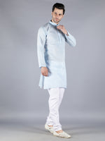 Load image into Gallery viewer, Seva Chikan Hand Embroidered  Cotton Lucknowi Chikan Mens Stitched Kurta