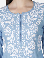 Load image into Gallery viewer, Seva Chikan Hand Embroidered Modal Cotton Lucknowi Chikankari Kurta