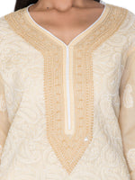 Load image into Gallery viewer, Seva Chikan Hand Embroidered Cotton Lucknowi Chikankari Kurta