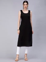 Load image into Gallery viewer, Seva Chikan Hand Embroidered Georgette Chikankari Kurta With Matching Slip