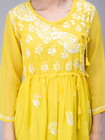 Load image into Gallery viewer, Seva Chikan Hand Embroidered Georgette Lucknowi Chikan Top